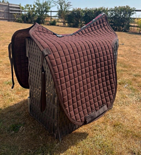 Brown lemieux saddle pad - pad, /