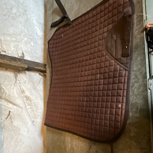 Brown quilted horse - brown, saddle
