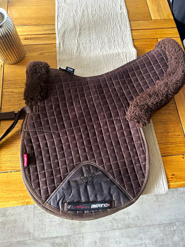Lemieux brown merino saddle - lemieux,